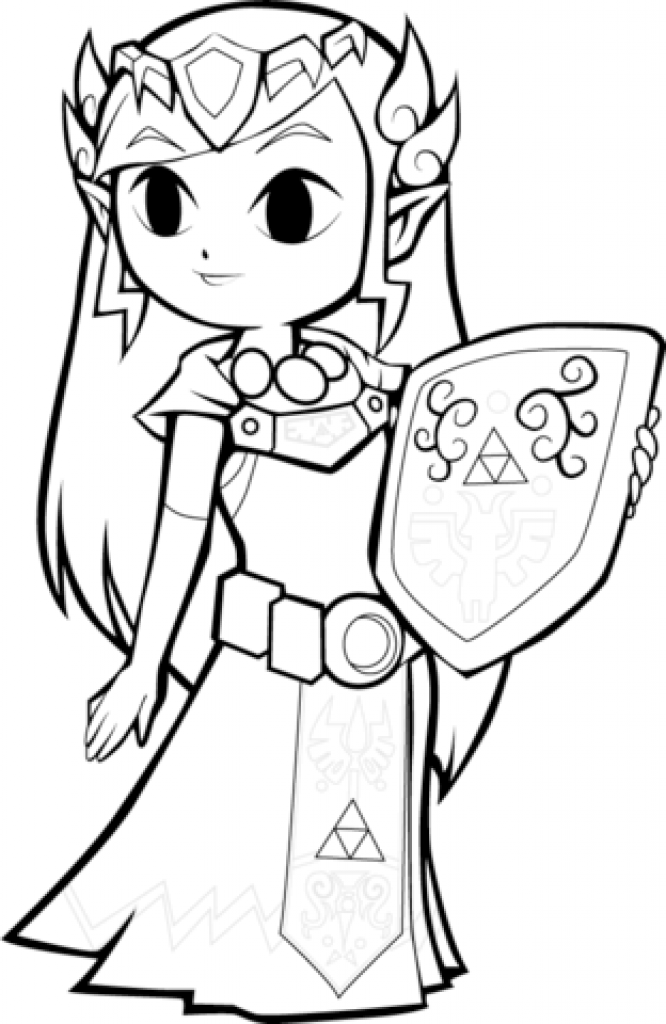 Zelda Coloring Pages Free download on ClipArtMag