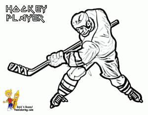 Hat Trick Hockey Coloring Sheets Free Hockey Players Sports