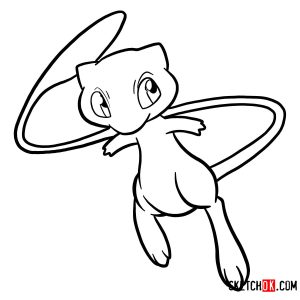 How to draw Mew Pokemon Sketchok