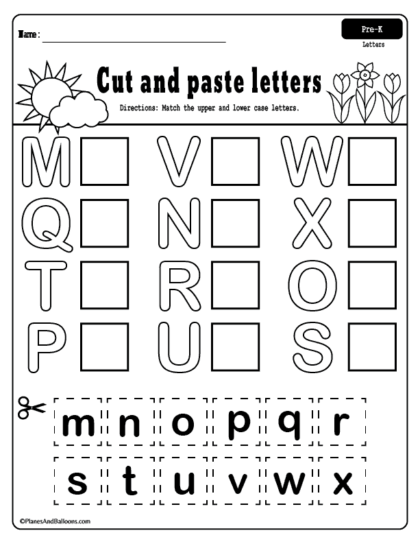 Free Printable Cutting Worksheets For Preschoolers Pdf