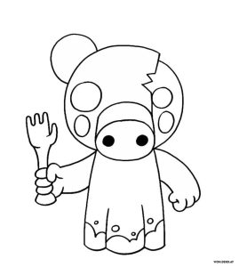 robot roblox piggy coloring pages robby Búsqueda de Google in 2020