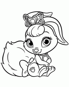 Coloring page Bunny Berry