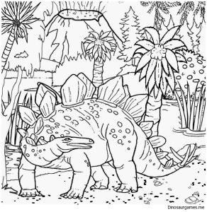 Stegosaurus 3 Coloring Page Dinosaur Coloring Pages