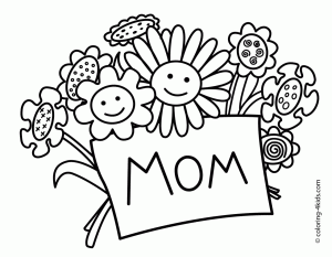 Mother day coloring pages to download and print for free