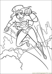 free printable coloring page Wonder Woman 46 (Cartoons > Wonder Woman