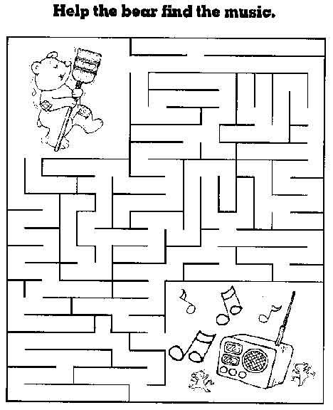 Fun Maze Worksheets For Kids