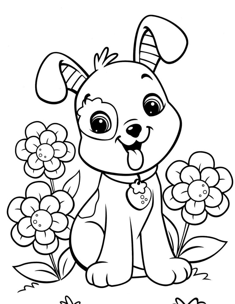 Cute Dogs Coloring Pages