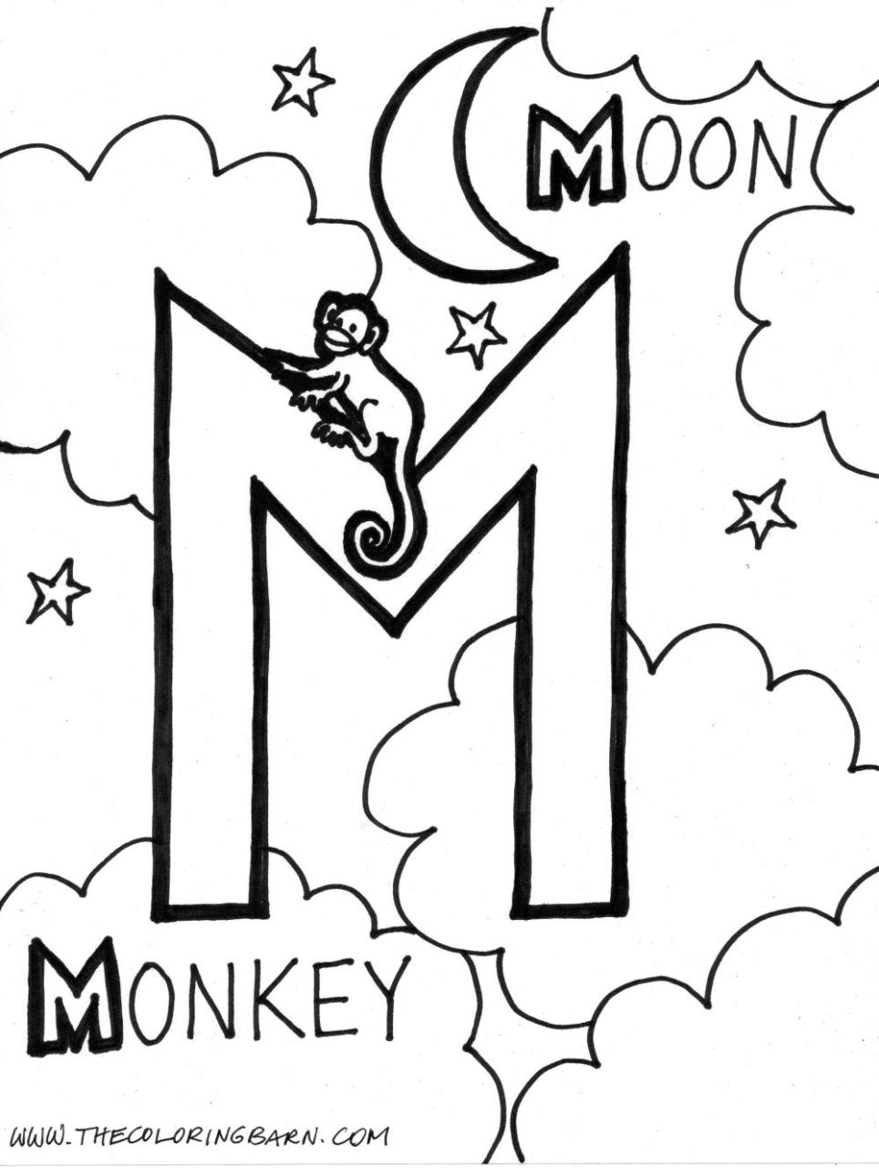 The Letter M Coloring Pages