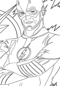 Free & Easy To Print Flash Coloring Pages Superhero coloring pages