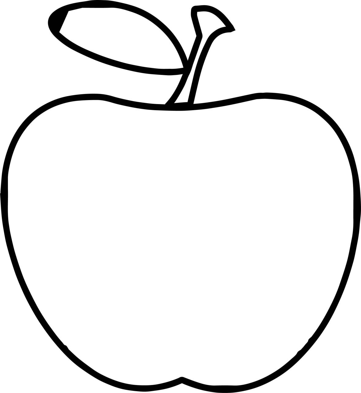 Teacher Apple Apple Simple Coloring Page Easy coloring pages, Apple