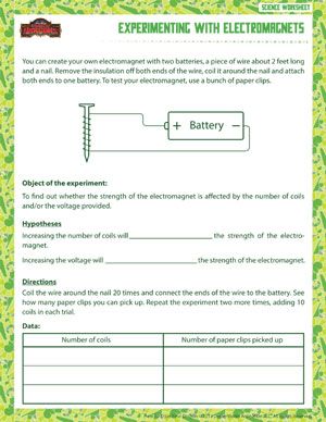 Free Printable Sixth Grade 6th Grade Science Worksheets