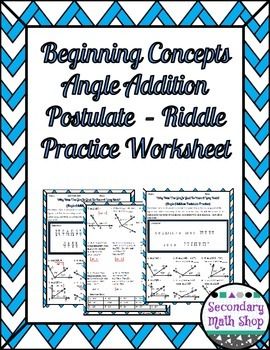 Segment Addition Postulate Practice Worksheet Answers