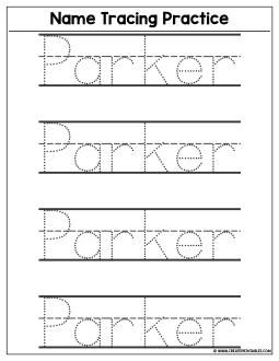 Traceable Free Name Tracing Worksheets