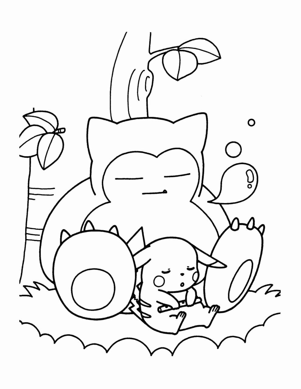 Coloring Pages Pokemon snorlax coloring pages New 55++ Printable