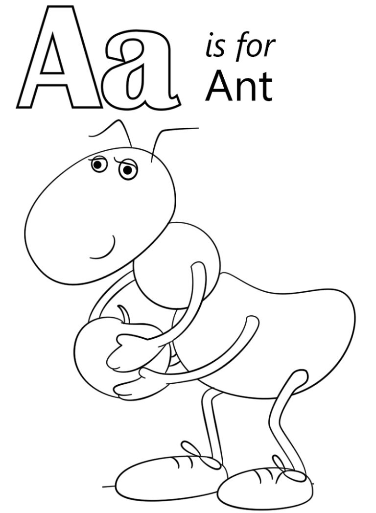 Letter Coloring Page