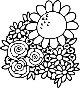 cool Spring Break Spring Flower Coloring Page Flower coloring pages