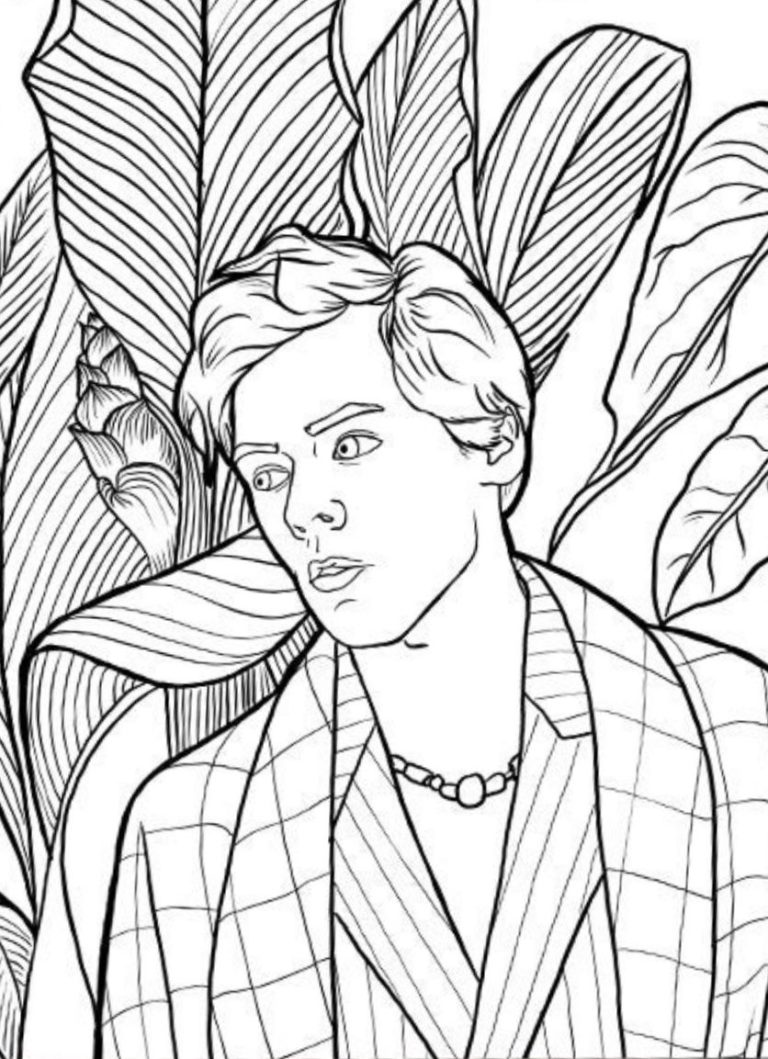 Harry Styles Coloring Page