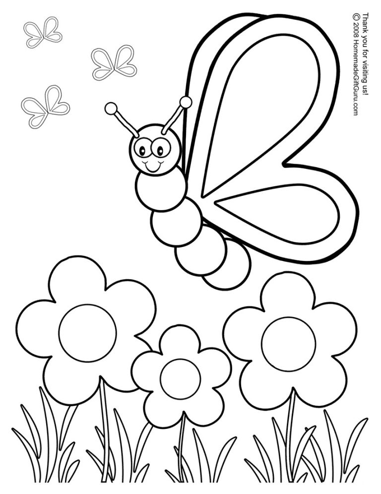 Free Coloring Pages Of Spring