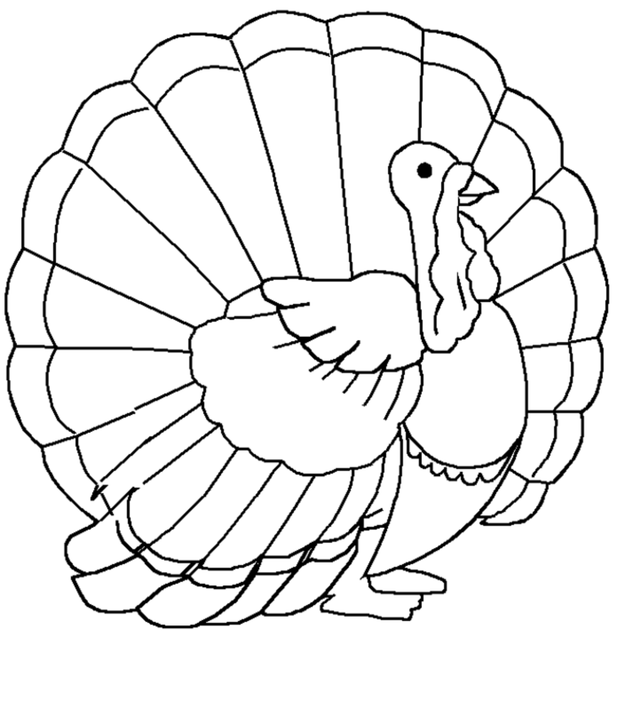 Turkey coloring pages to download and print for free