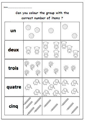 Printable Grade 1 French Immersion Worksheets Pdf