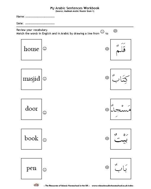 Grade 1 Arabic Worksheets Pdf