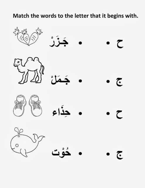 Arabic Alphabet Worksheets For Kids