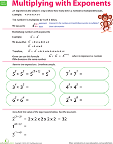 Class 7 Exponents Worksheets Grade 7 Pdf