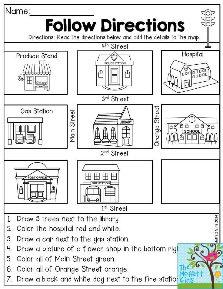 Third Grade Directions Worksheet For Grade 3