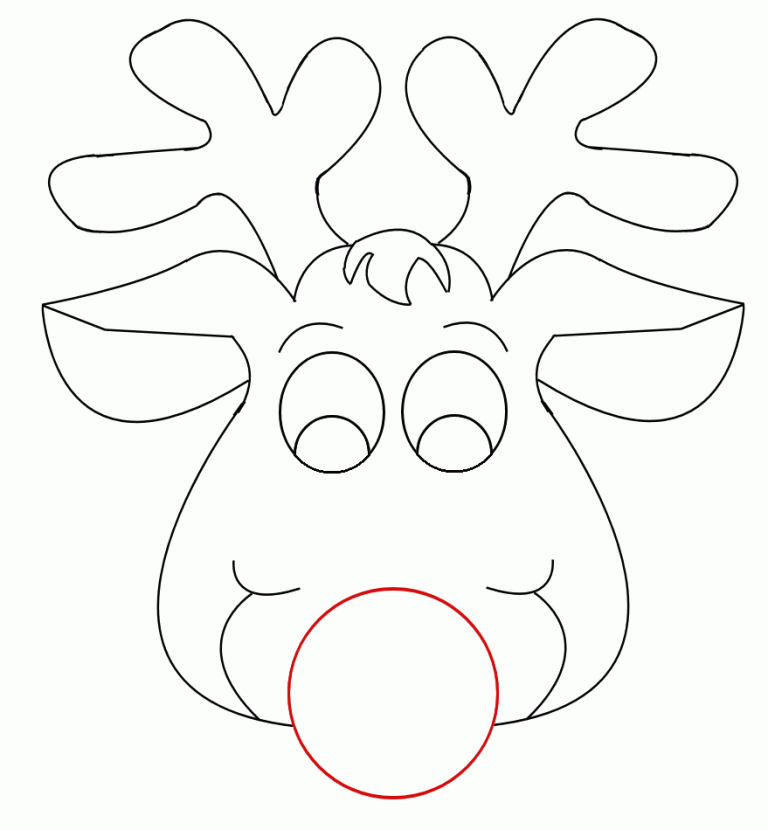 Coloring Pages Of Reindeer