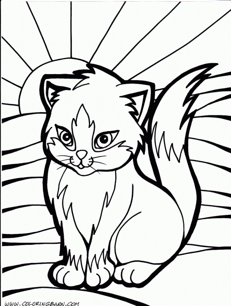 Coloring Pages Of Kittens