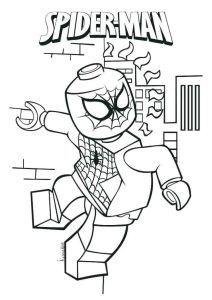 Lego Superhero Coloring Pages Spiderman dibujo para colorear, Páginas