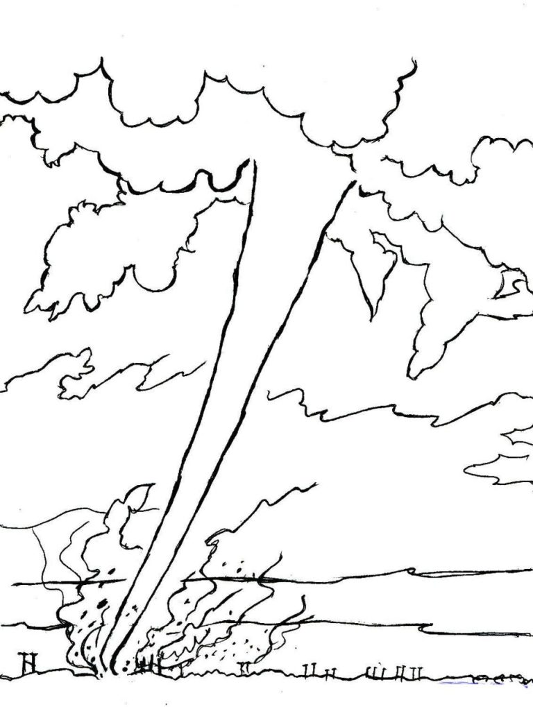 Coloring Pages Tornado