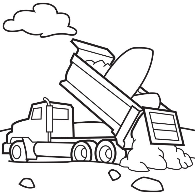 Coloring Pages Dump Truck