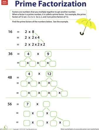 4th Grade Factors And Multiples Worksheet Pdf