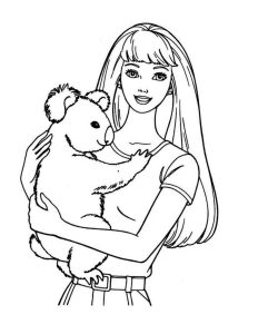 Printable Coloring Pages Barbie Coloring Home