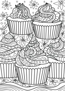 Cupcake Coloring Page Coloring Home