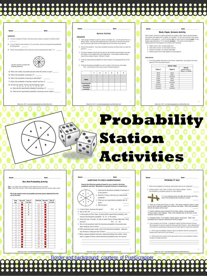 Theoretical And Experimental Probability Worksheet With Answers Pdf