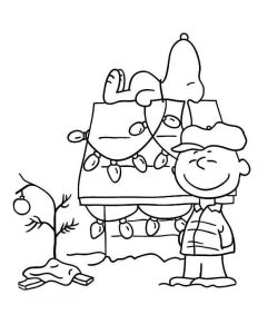 Free A Charlie Brown Christmas Coloring Pages Printable