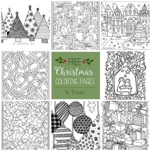 Free Christmas Adult Coloring Pages U Create