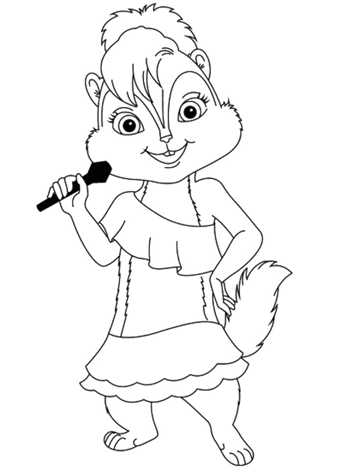 Alvin And Chipmunks Coloring Pages
