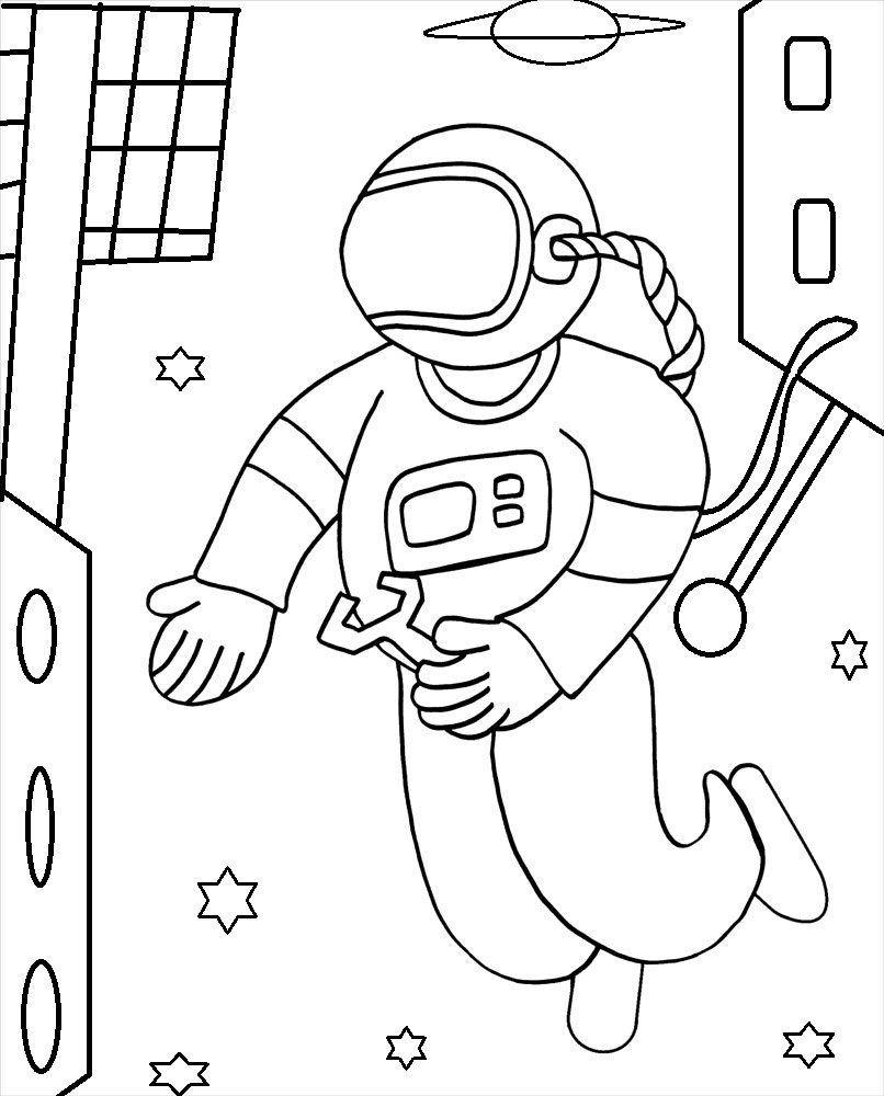 Printable Astronaut Coloring Pages For Kids Cool2bKids