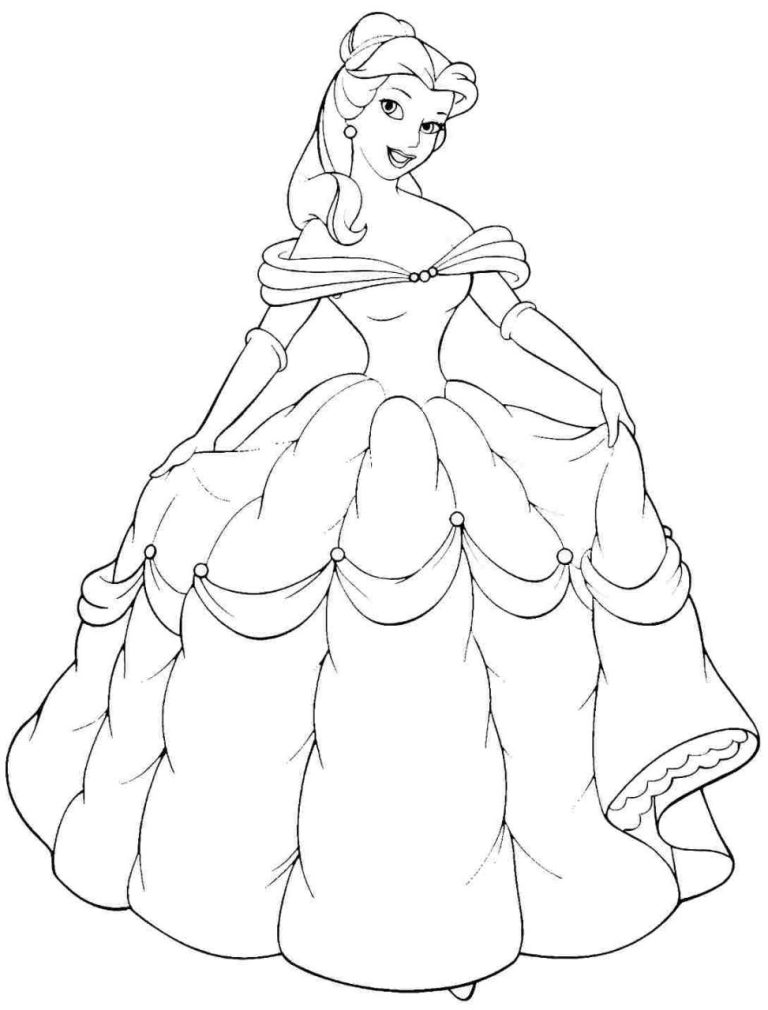 Coloring Pages Belle