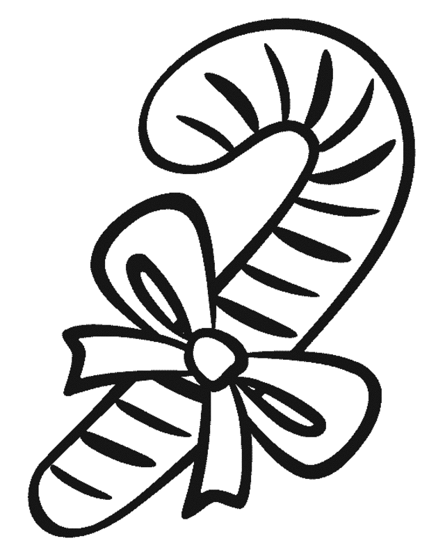 Candy Canes Coloring Pages