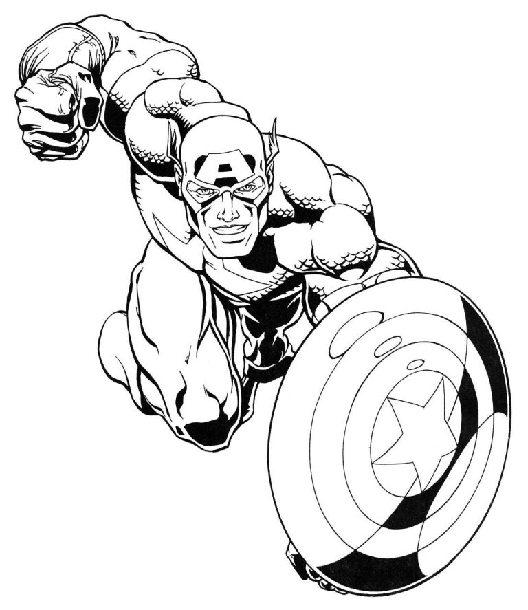 Captian America Coloring Pages