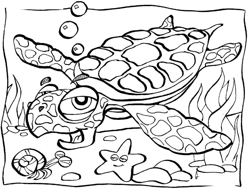 Coloring Pages Of Ocean Animals