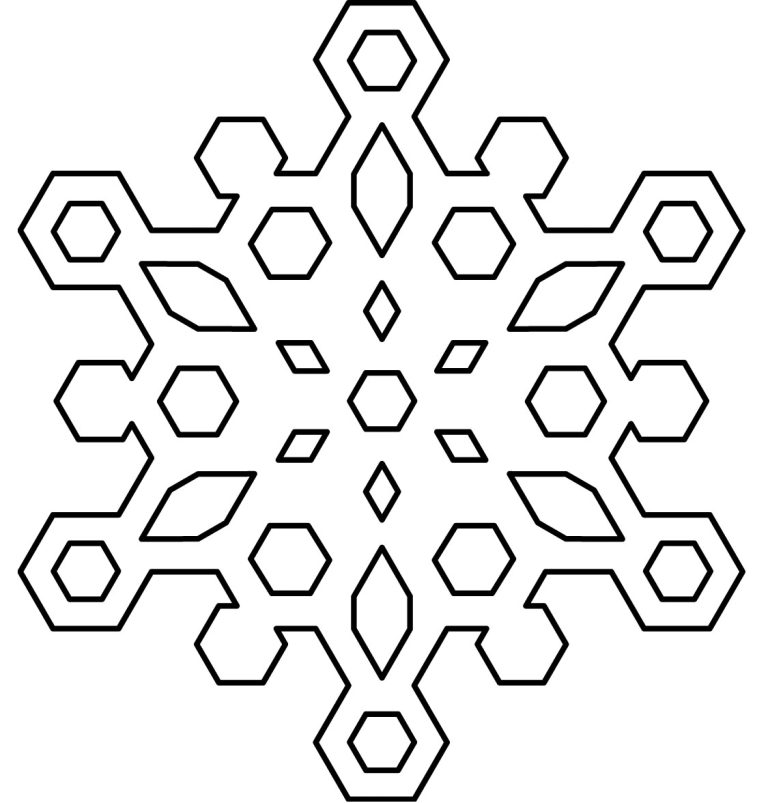Coloring Pages Of Snowflakes