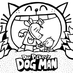 Dog Man 1 Coloring Page Free Printable Coloring Pages for Kids