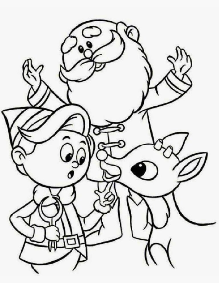 Elves Coloring Page