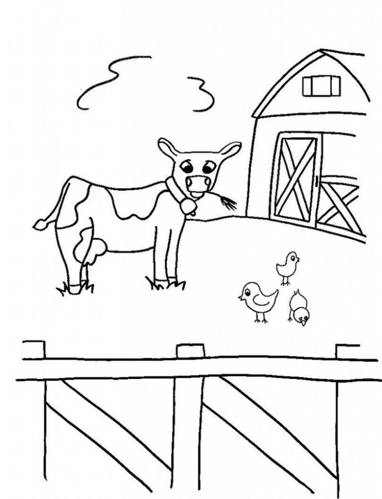 Farm Coloring Page