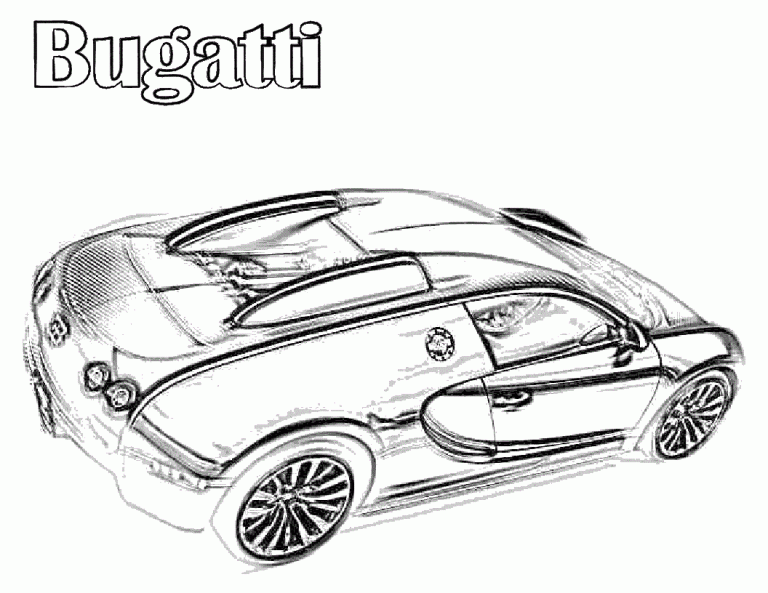 Bugatti Coloring Page